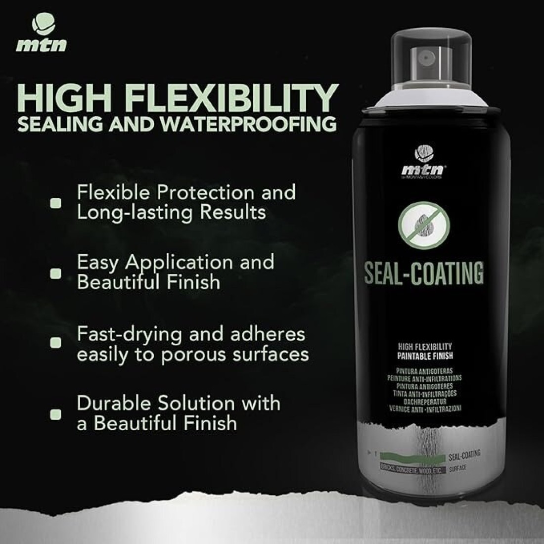Montana Colors MTN PRO Seal-Coating White Water Proof Spray Paint 400ml