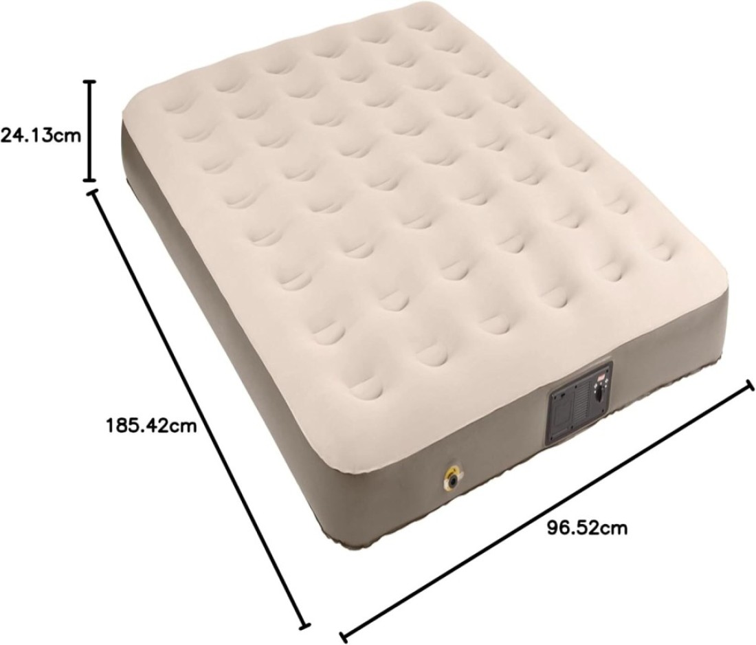 مرتبة هوائية Coleman QuickBed Elite Extra-High مع مضخة مدمجة - مقاس كبير، مرتبة هوائية مريحة ومتينة للتخييم والاستخدام المنزلي والسفر، سهلة التركيب والنفخ