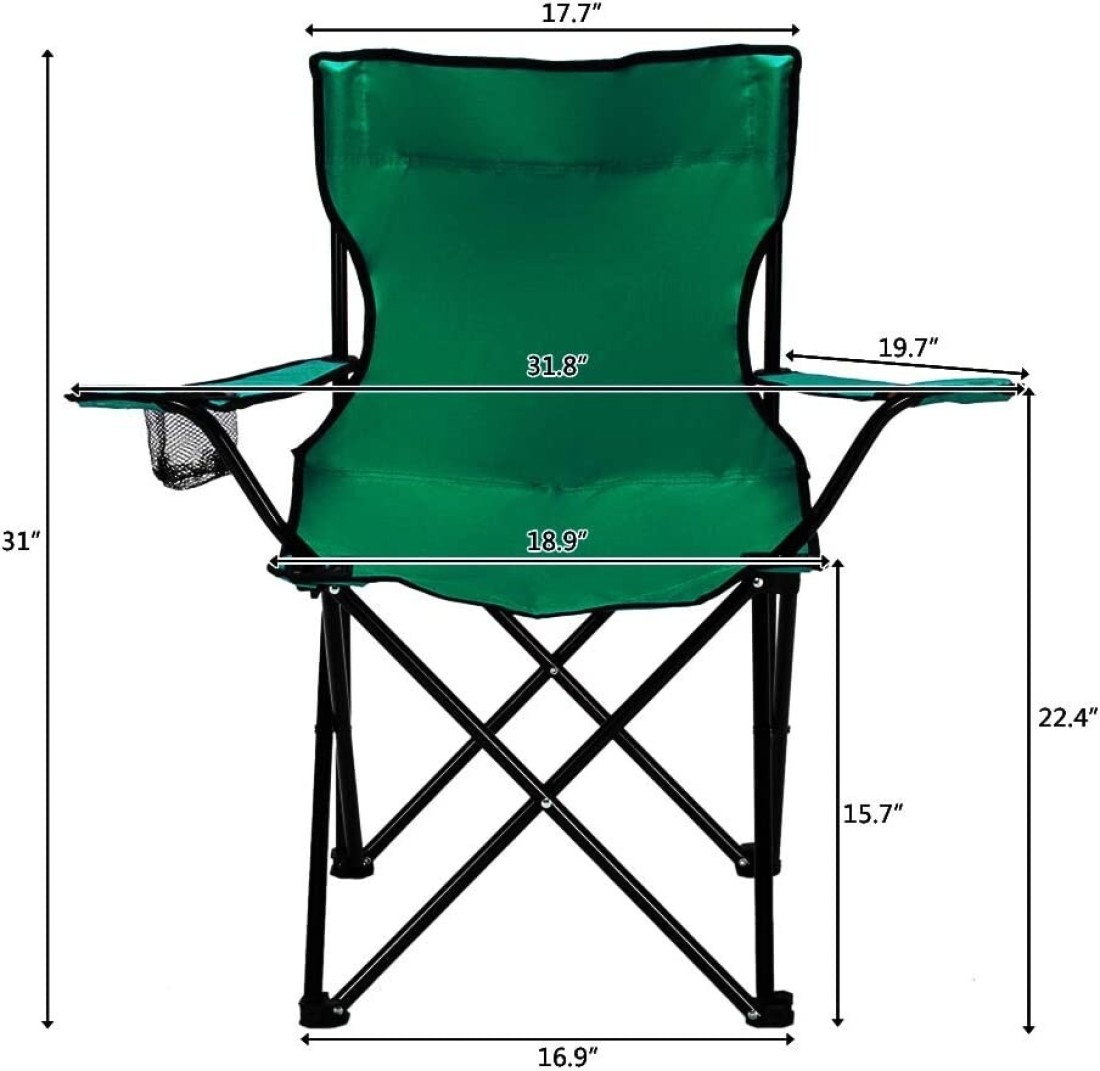 Rubik Folding Beach Chair Foldable Camping Chair with Carry Bag for Adult, Lightweight Folding High Back Camping Chair for Outdoor Camp Beach (Red)