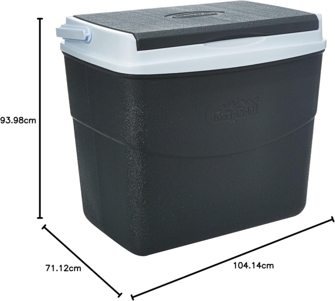 Cosmoplast Keep Cold Plastic Picnic Cooler Icebox Lunchbox 20 Liters Grey