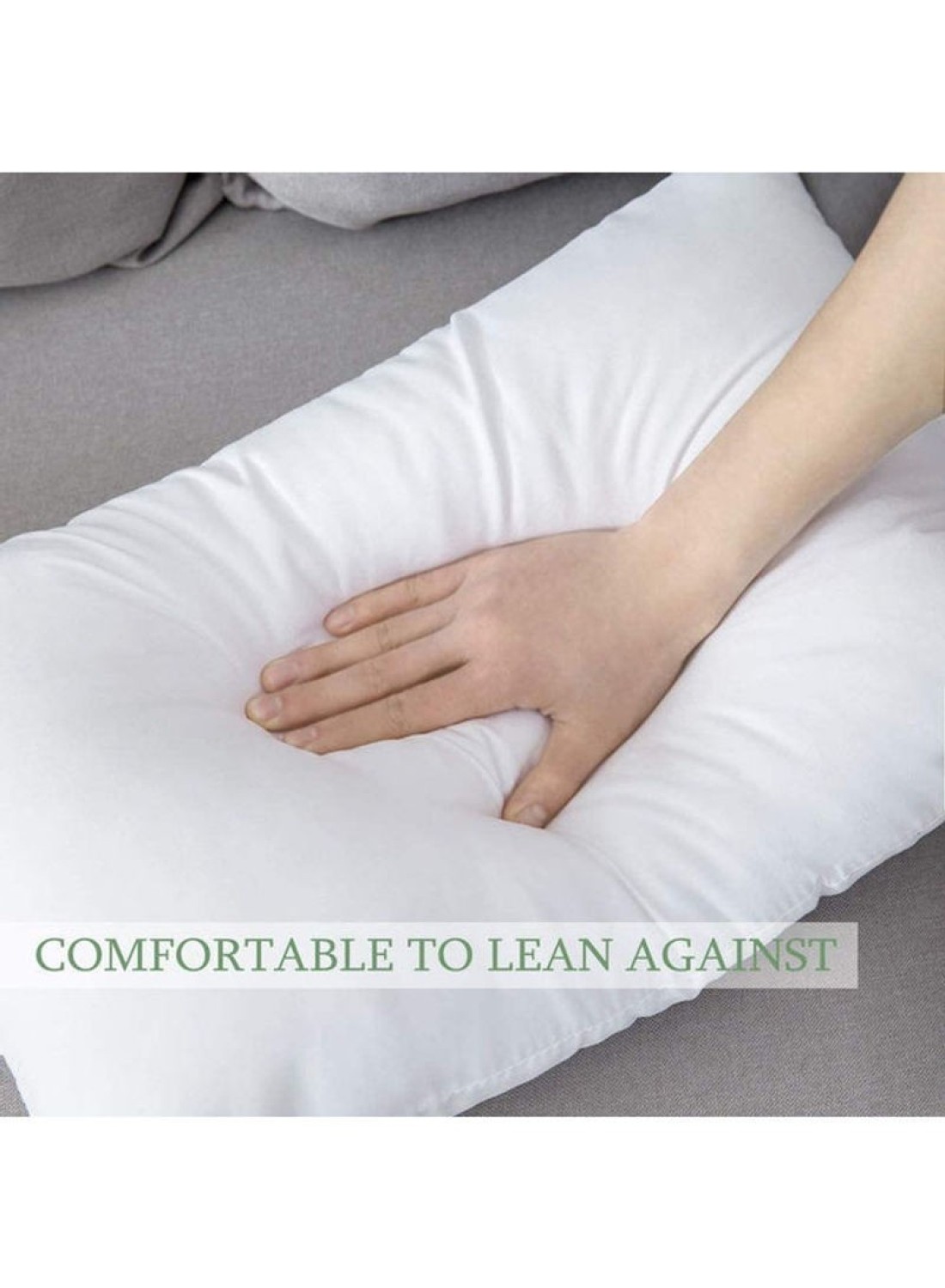 Krude 100% Cotton 900Grm Hollow Siliconized Fiber Press Pillow 1Pc Cotton, White 50X75cm