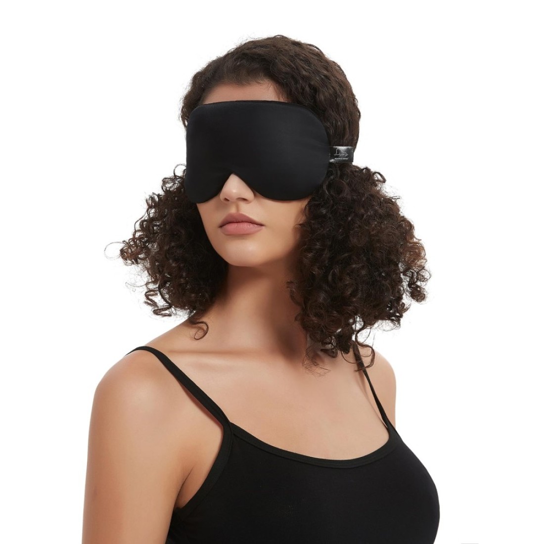 Alaska Bear Sleep Mask Silk Eye Cover with Contoured Padding for PressureFree Comfort Washable Sleeping Eyeshade Black