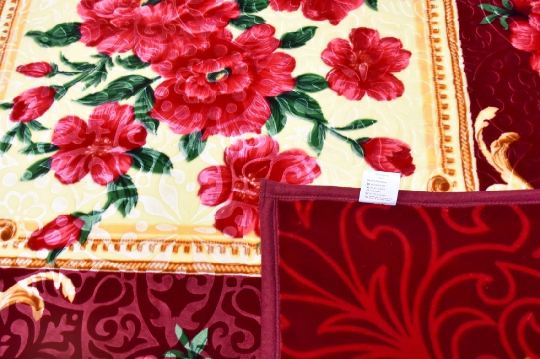 STARLIFE Premium Quality Embrossed Super Soft Royal Double Ply Blanket 100% Polyester 14 LBS 220X240CM