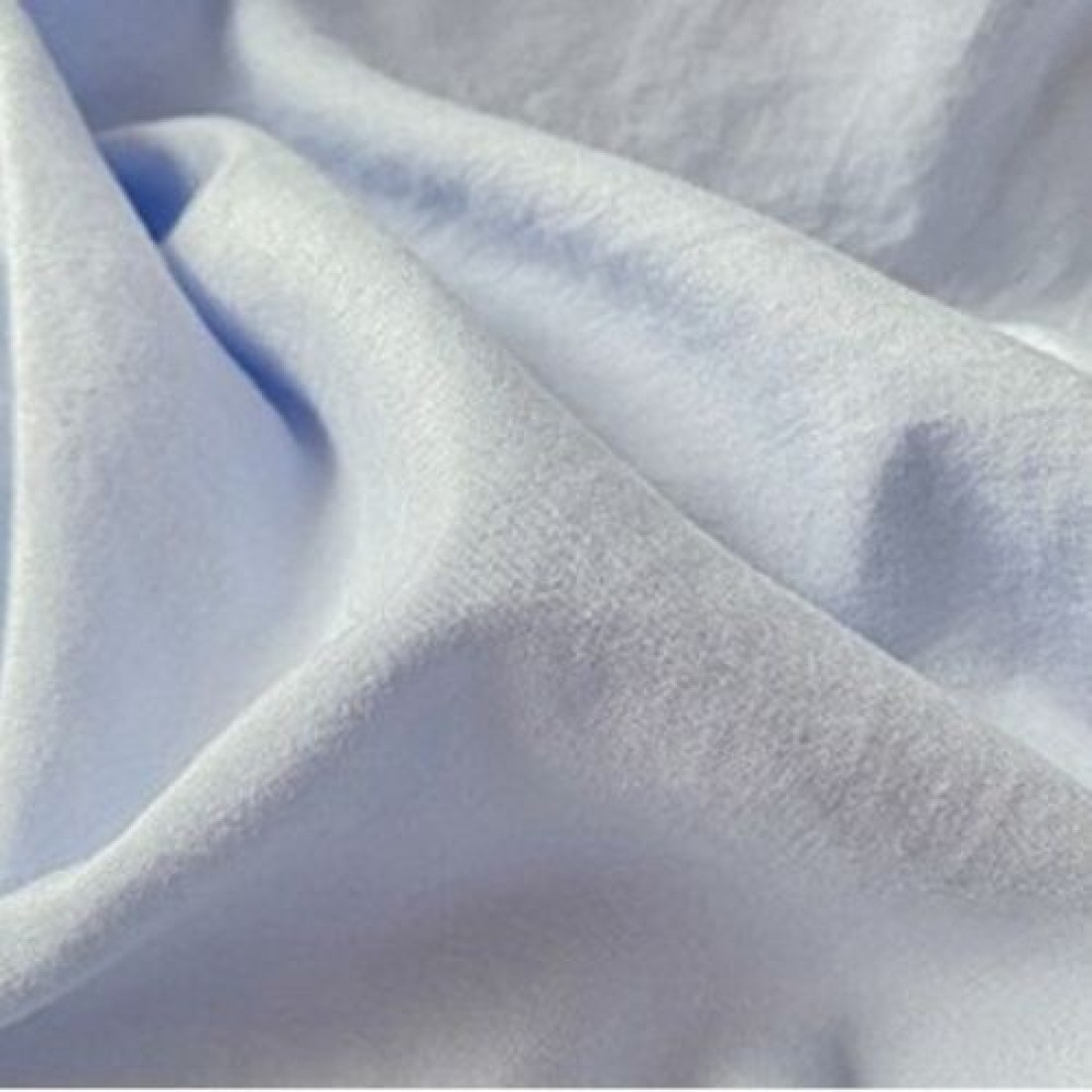 LUNAHOME-3 Pieces Fitted Bedsheet Set, Washable Cotton, Light Blue Color, Queen Size.