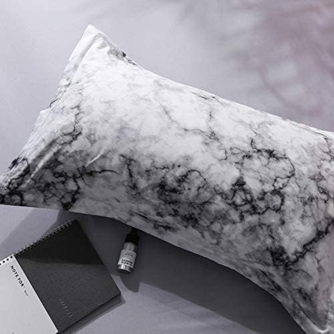 GOLDEN HOME 6-Piece King Size Duvet Cover Set, 1 Duvet Cover + 1 Fitted Sheet + 4 Pillow Cases, Microfibre, Muesli