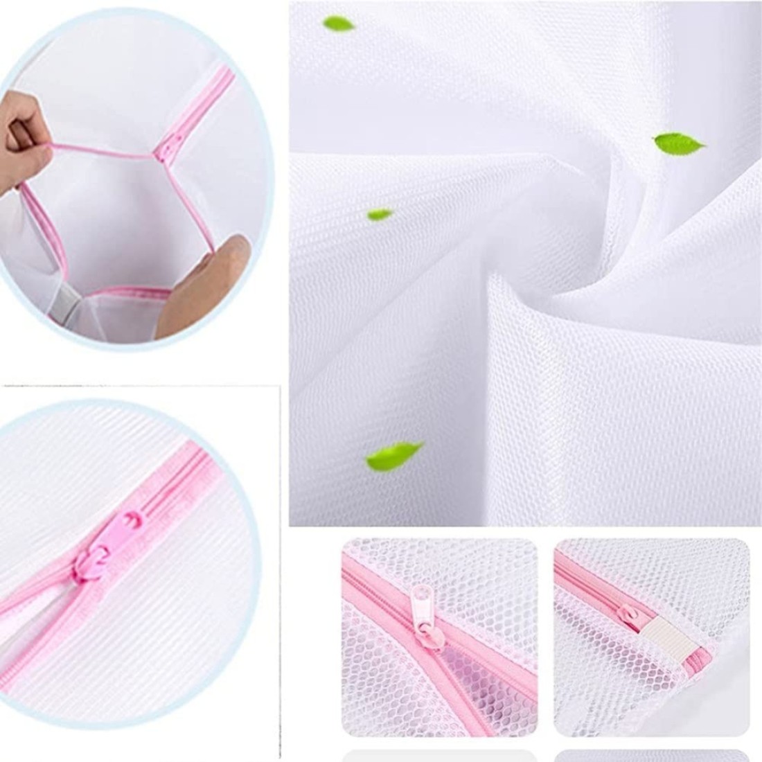 Solgd Set Of 7Pcs Laundry Bags Mesh Wash Bags With Premium Zipper, Travel Organization Washing Bag, Clothing Washing Bags For Laundry, Bra, Blouse, Underwear, Stocking, Lingerie