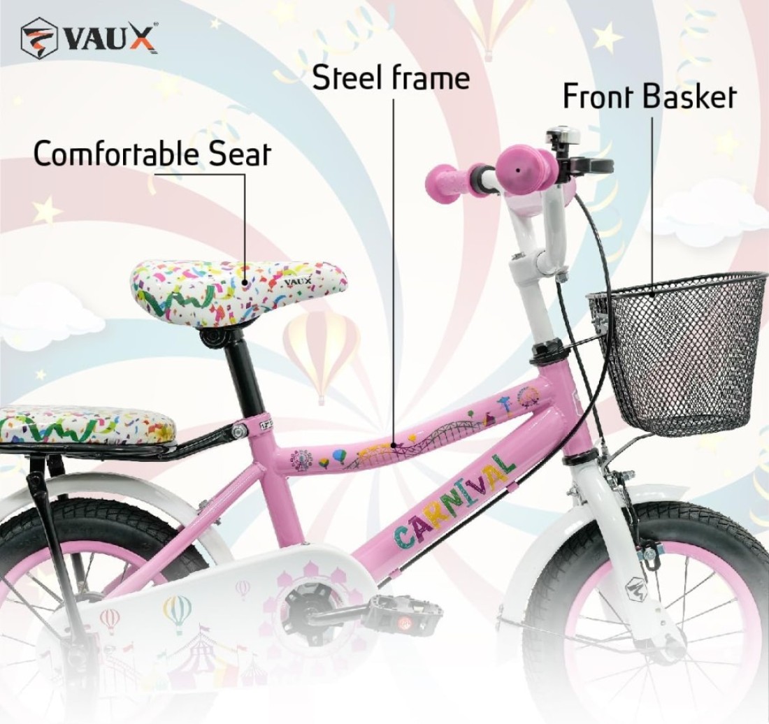 Vaux - Carnival Kids Bike 12 Inch - Light Pink