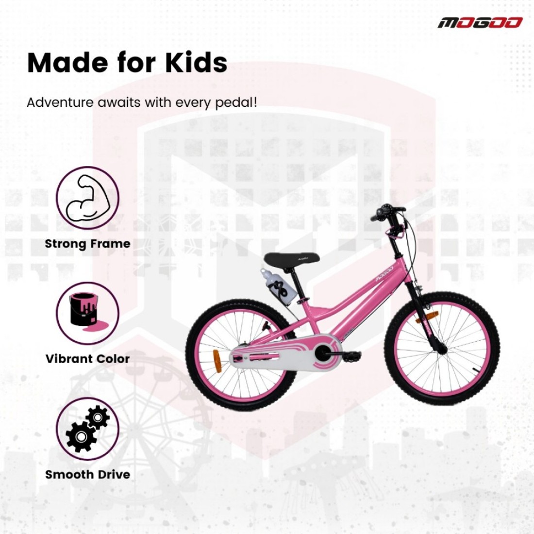 Mogoo Rayon Junior 2.0 20 inch - Pink