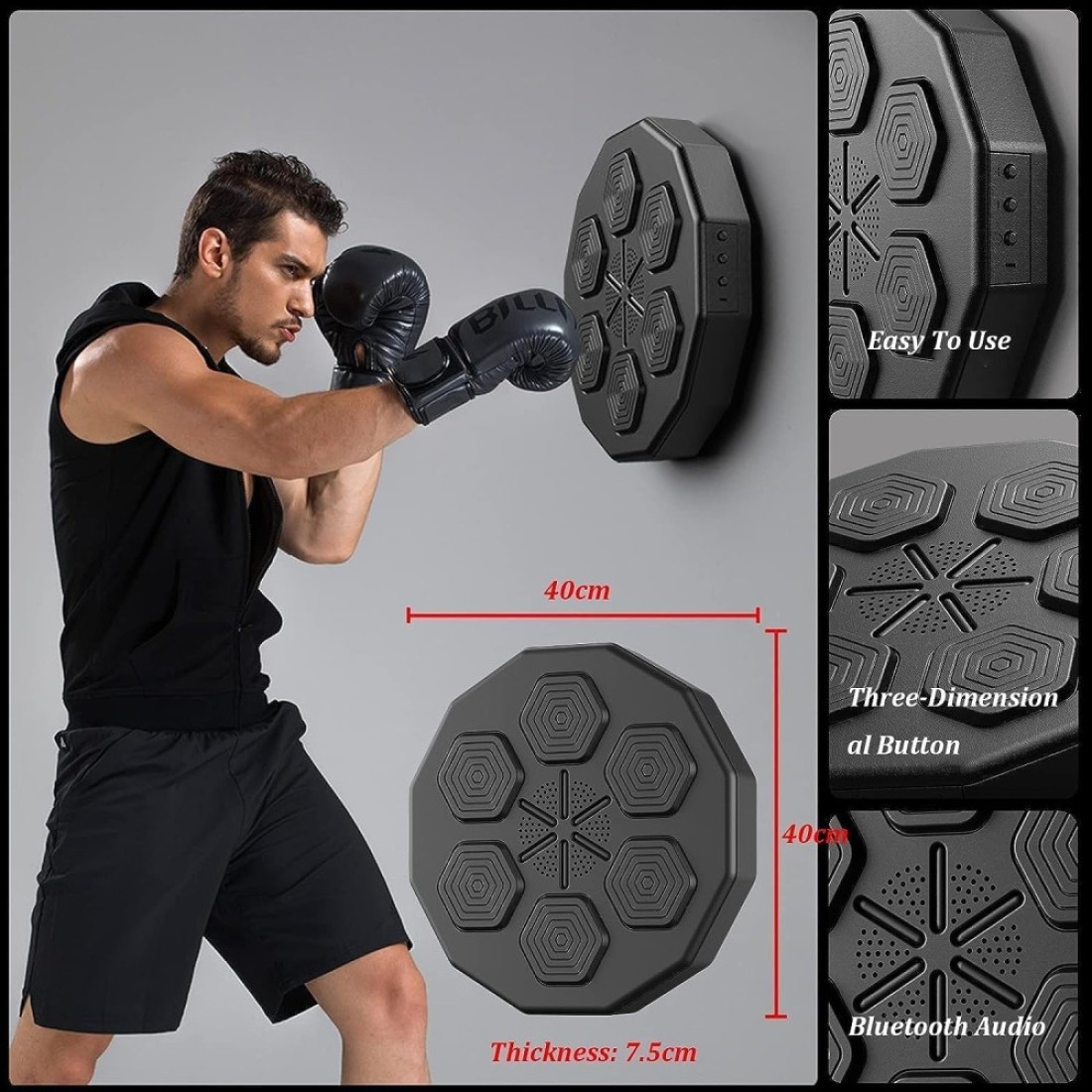 Max Strength Wall Mounted Boxing Training Machine Smart Music Boxing Pads