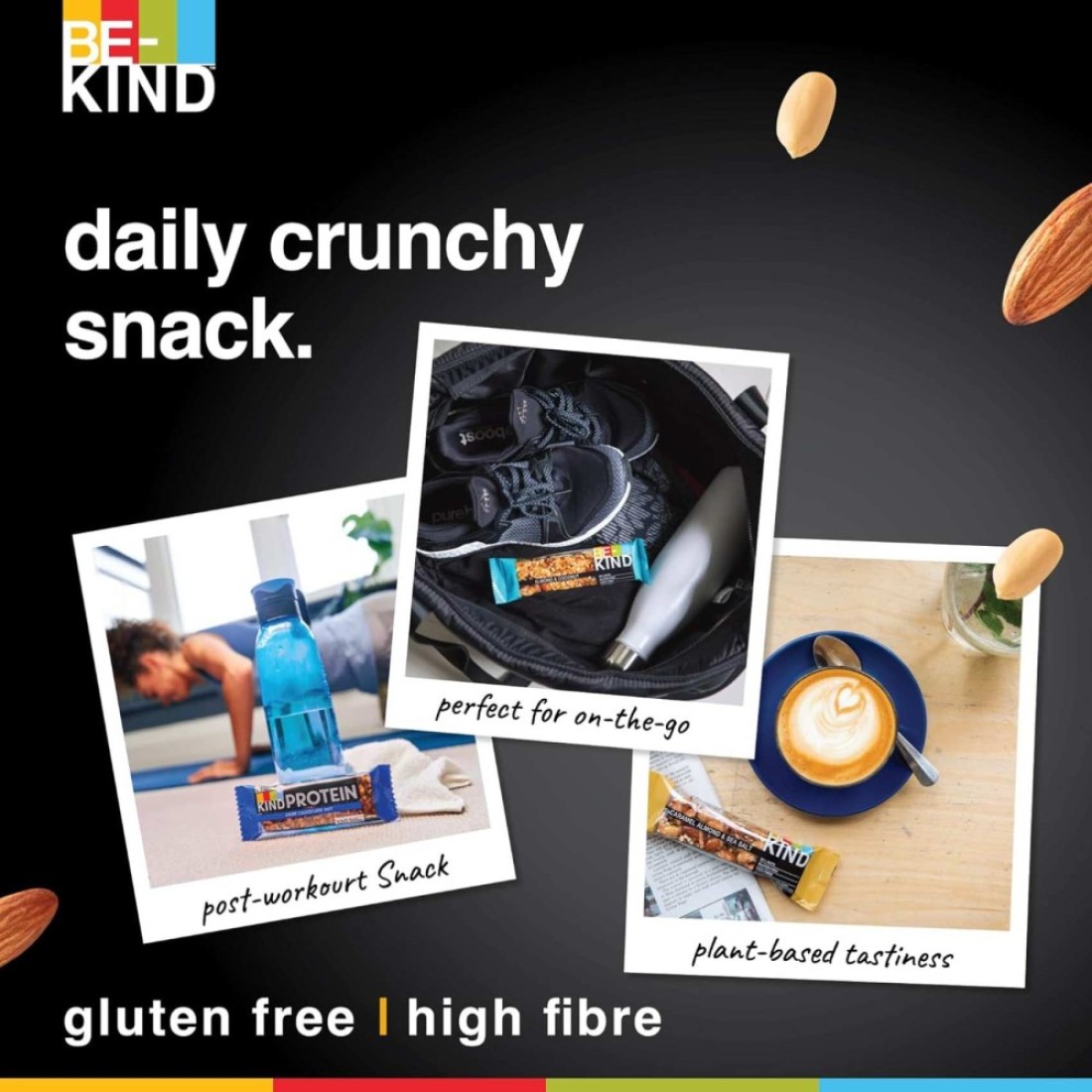 Be-Kind Caramel Nut Protein Bar, 50g Pack of 12
