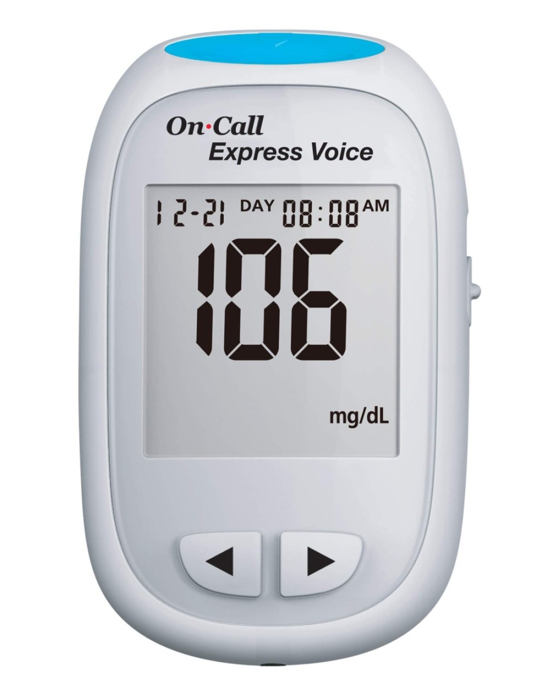 On CallExpress Voice Blood Glucose Monitor Meter Only Includes On Call Express Voice Meter Carrying Case Log Book