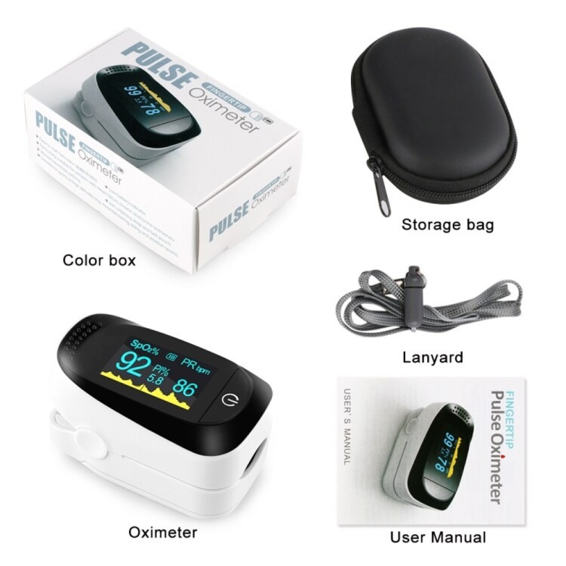 A2 Precision Medical Pulse Oximeter &ndash; Black