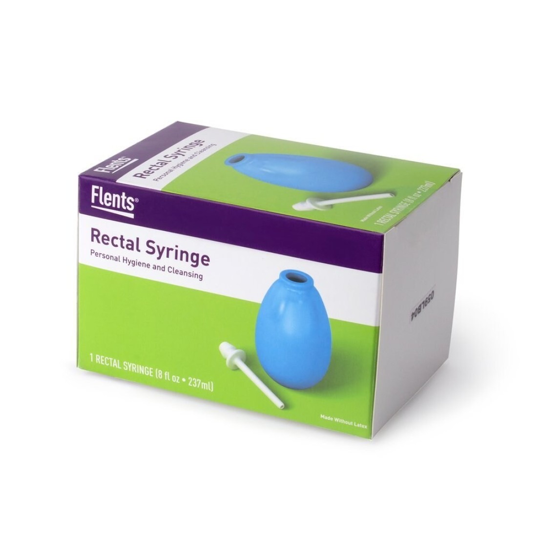 Flents Rectal Syringe Reusable Easy to Clean Blue