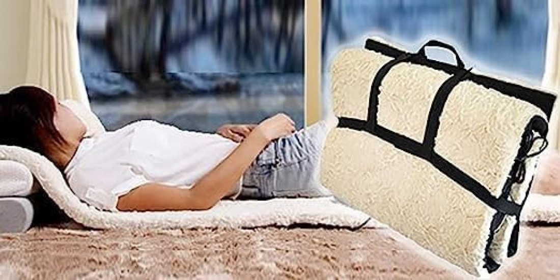 Bed Mattress Body Head, Neck, leg Massager with 9 Motor Vibrator &amp; 9 Soothing Heat,Heated Shiatsu Massager, Relieves Stress or Tension
