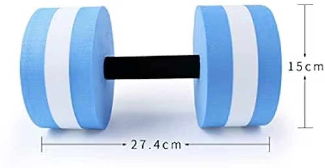 ULTIMAX Aquatic Exercise Dumbbells Aqua Fitness Barbells Exercise Hand Bars for Water Aerobics EVA Water Barbells Hand Bar For Water Resistance Aerobics Weight Loss (Blue)