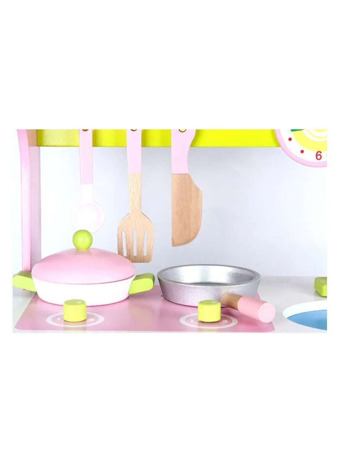 مجموعة أواني الطهي الخشبية الجديدة من Play Kitchen للأطفال - مجموعة ألعاب طبخ واقعية للأطفال، تتضمن أواني الطهي والمقالي وأدوات الطهي،