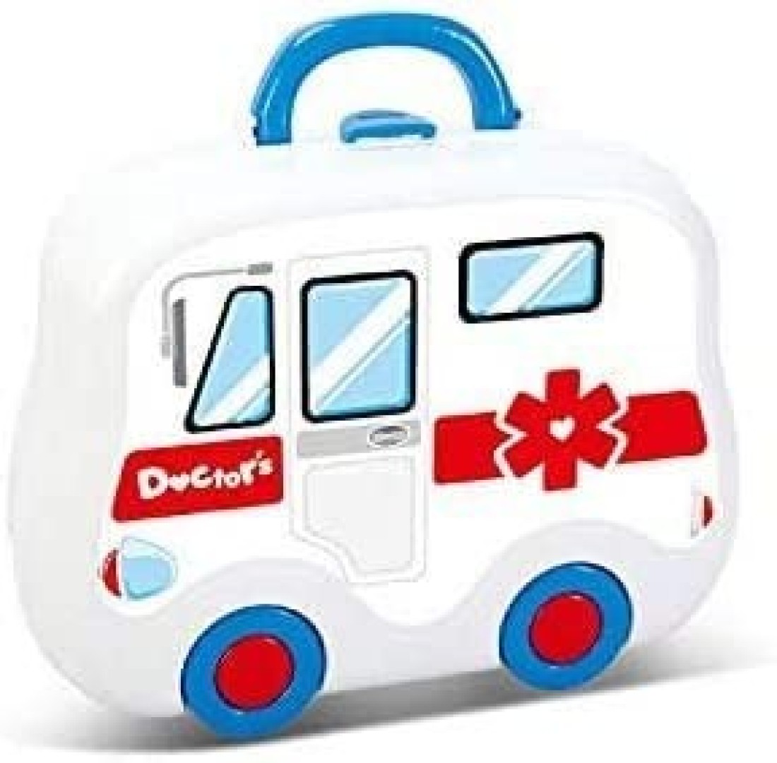 Generic Toys Pretend Play Doctor Set For Kids Medical Kit Nurse Carry Case On Wheels