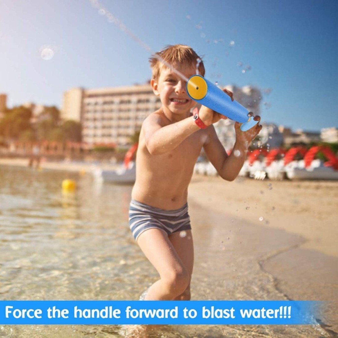 ULTIMAX Water Pistols, Foam Water Gun,Squirt Guns, Watering Toys Outdoor Beach Water Pool Toys Water Spray Tube Water Blaster (6, Multicolor)