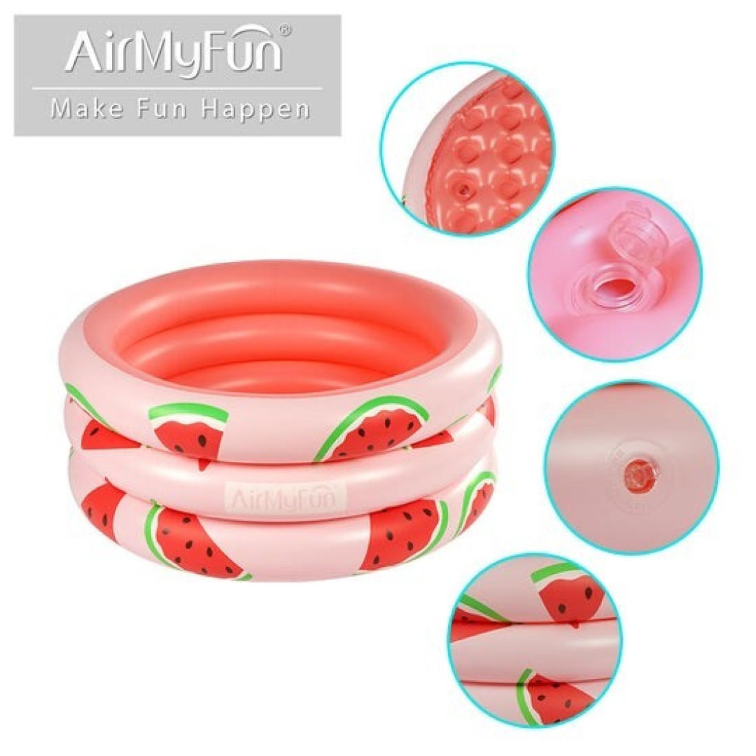 AirMyFun Water Melon Ball Pool for Kids 3+, 61x61x26CM