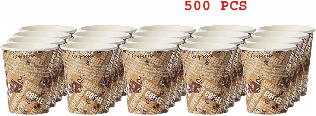 AL SAQER 500-Piece (10 SETTS) Paper Kahwa Cups 2.5oz-(Very Small)Disposable Tea Cups and Cawa cups