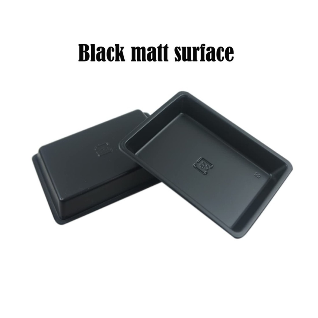 100 pcs Mini 295x216 Dipping Sauce Dishes Plastic Disposable Rectangular Black Soy Sauce Plate Set Condiment Serving tray Seasoning Platter Appetizer Bowel for Sushi Mustard Vinegar Soy BBQ