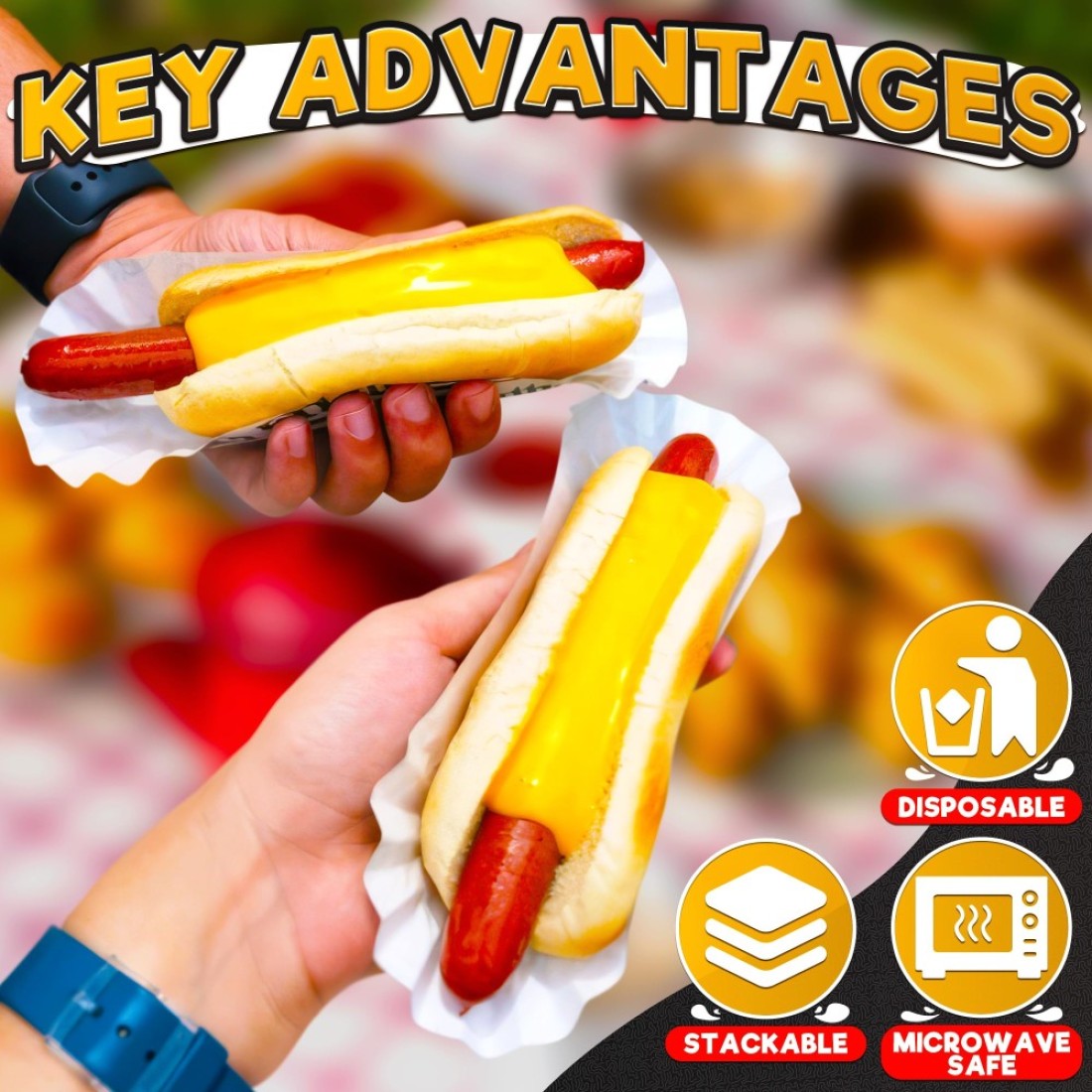 Hotdog Serving Tray for Food Serving 50Pcs White Hot Dog Trays Disposable Trays for Serving Food Trays for Party Serving Supplies Hotdog Tray Small White Paper Trays for Food Disposable Plates