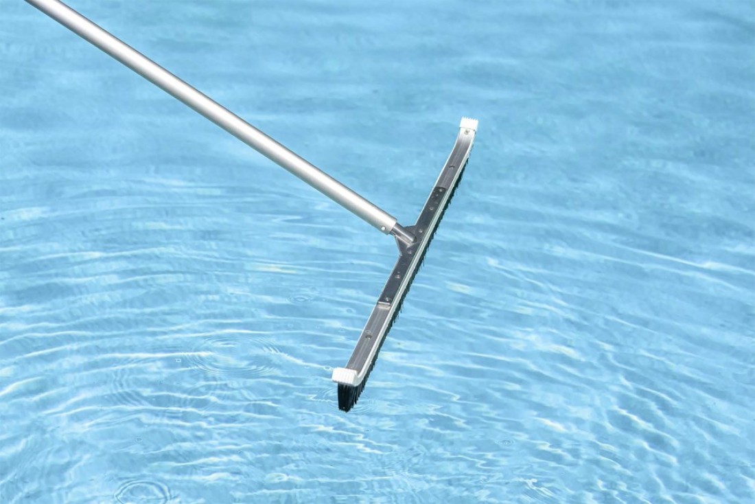 Poolmaster 36Inch AluminumBack Swimming Pool Brush Commercial Collection
