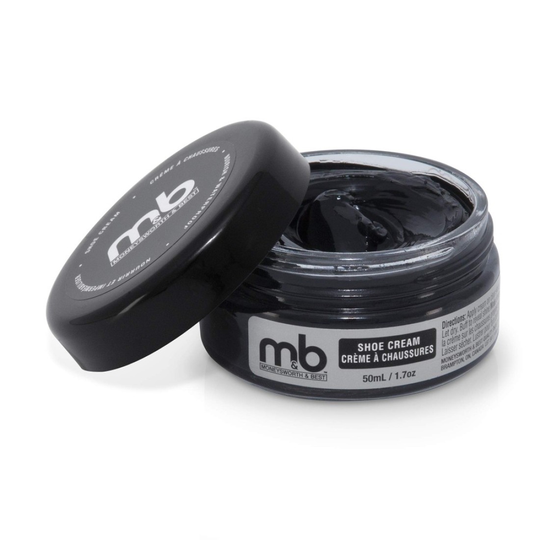 MB Shoe Cream Shoe Polish for Leather Shoes Leather Conditioner for Shoes Shoe Accessories Black 17 oz