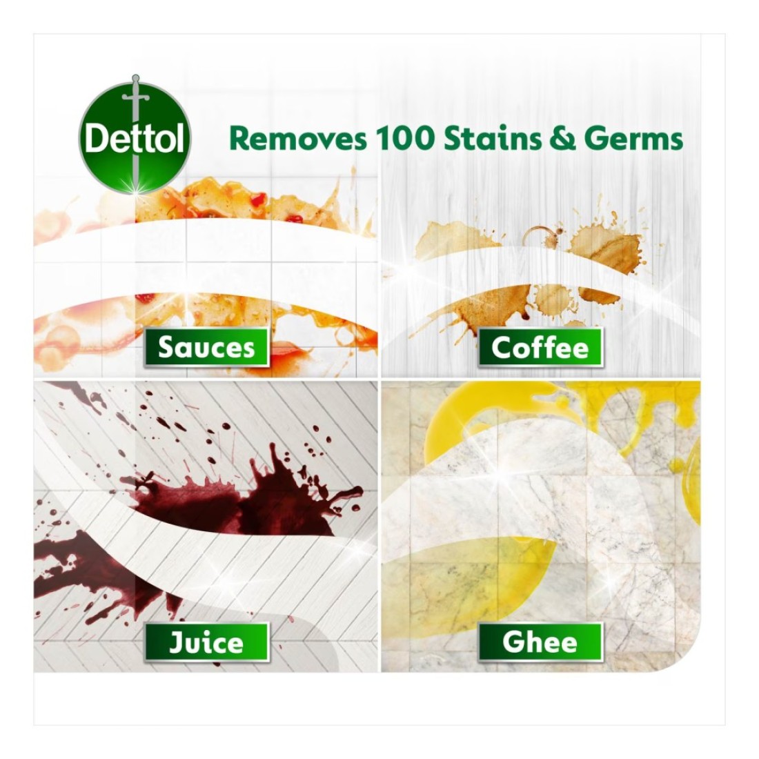 Dettol Lemon Multi Purpose Cleaner 1.8L Pack of 2