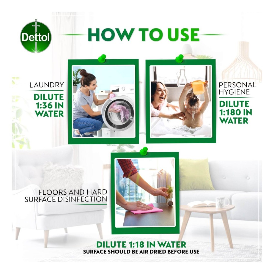 Dettol Original Anti-Bacterial Antiseptic Disinfectant 2L