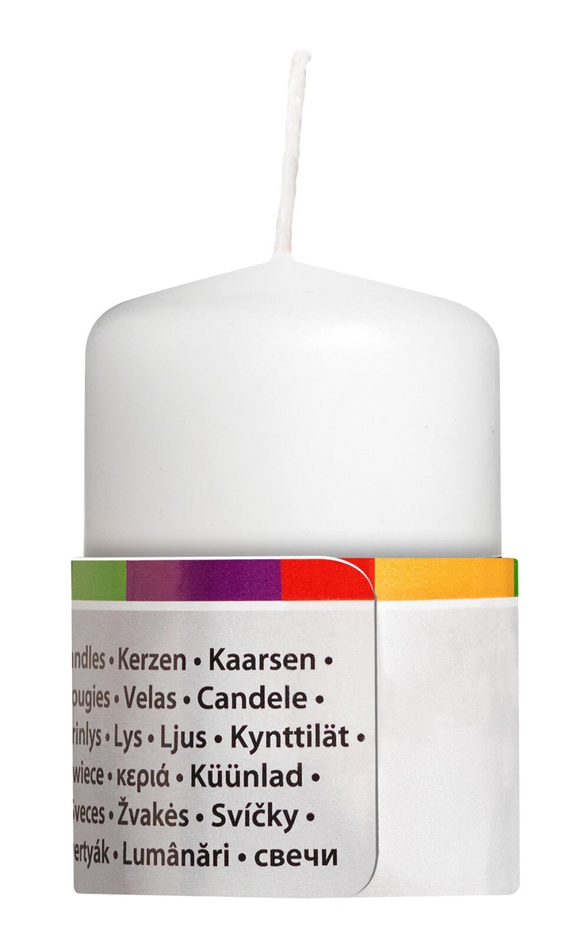 Bolsius Unscented Pillar Candles, Pack Of 4