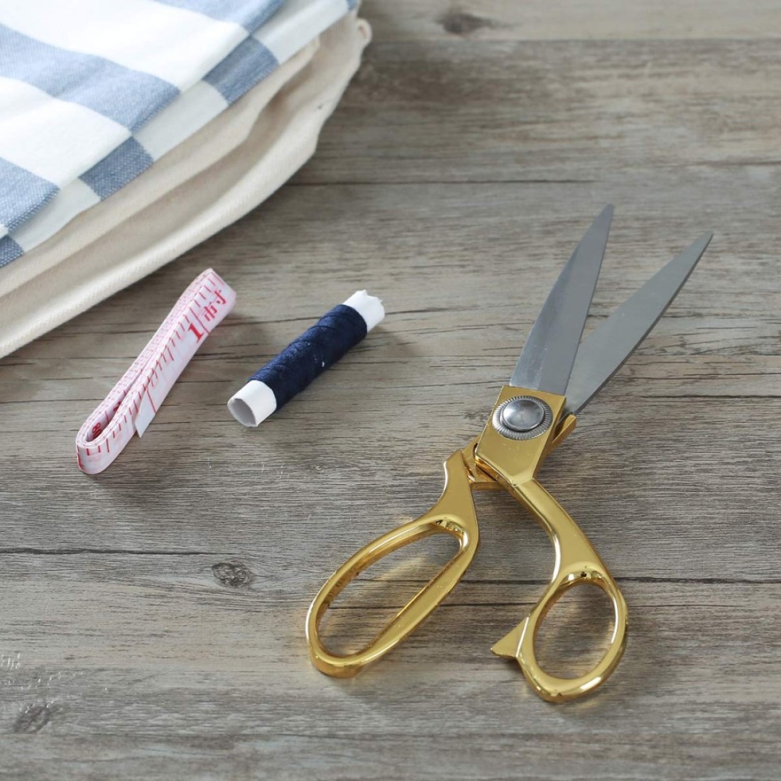 Wild Bold Scissors All Purpose 8Gold Fabric Scissors Professional Heavy Duty Sewing Scissors with Ultra Sharp Stainless Steel Blade Shears Left Handed Scissors For Office Fiskars Craft Scissors
