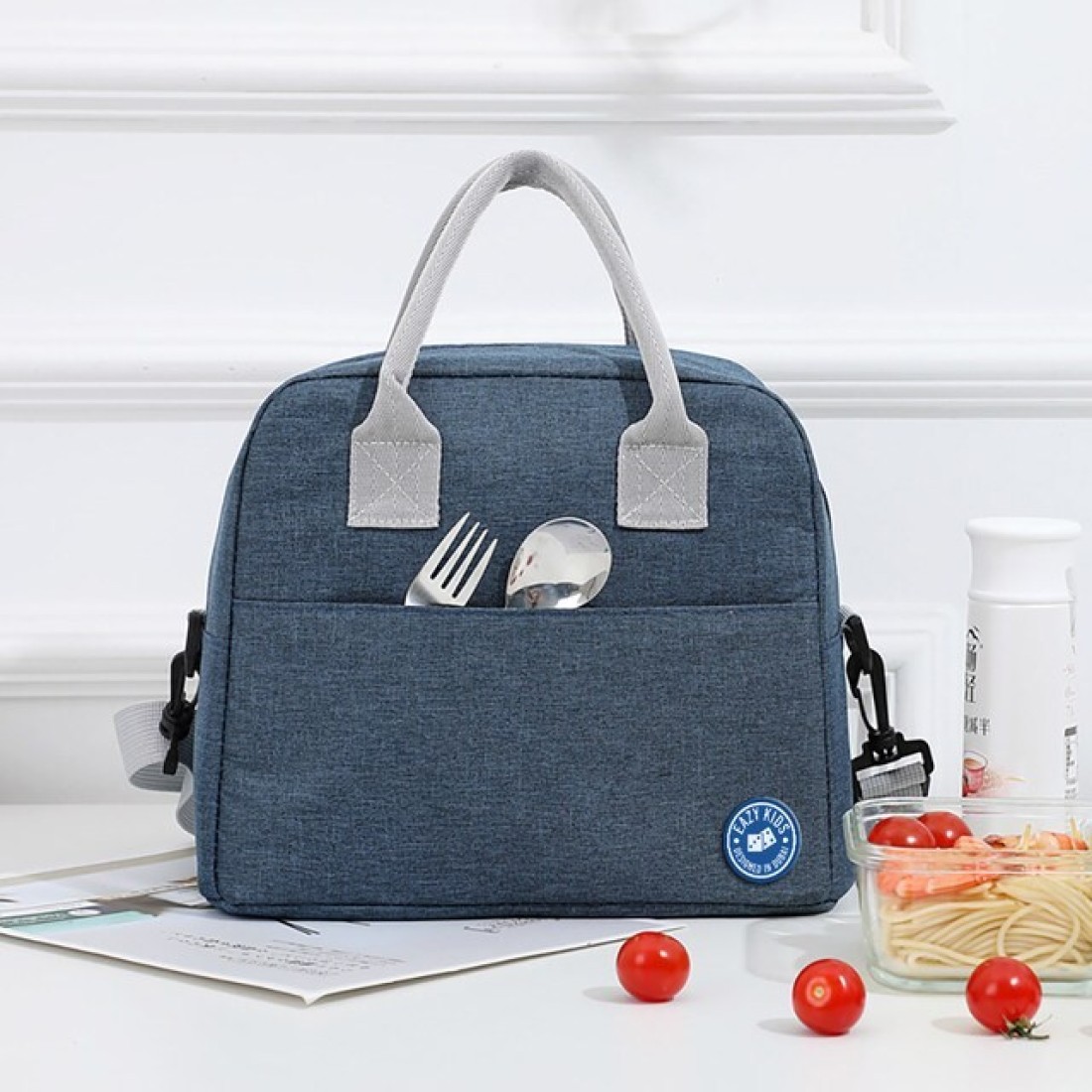 Eazy Kids Insulated Lunch Bag- Blue