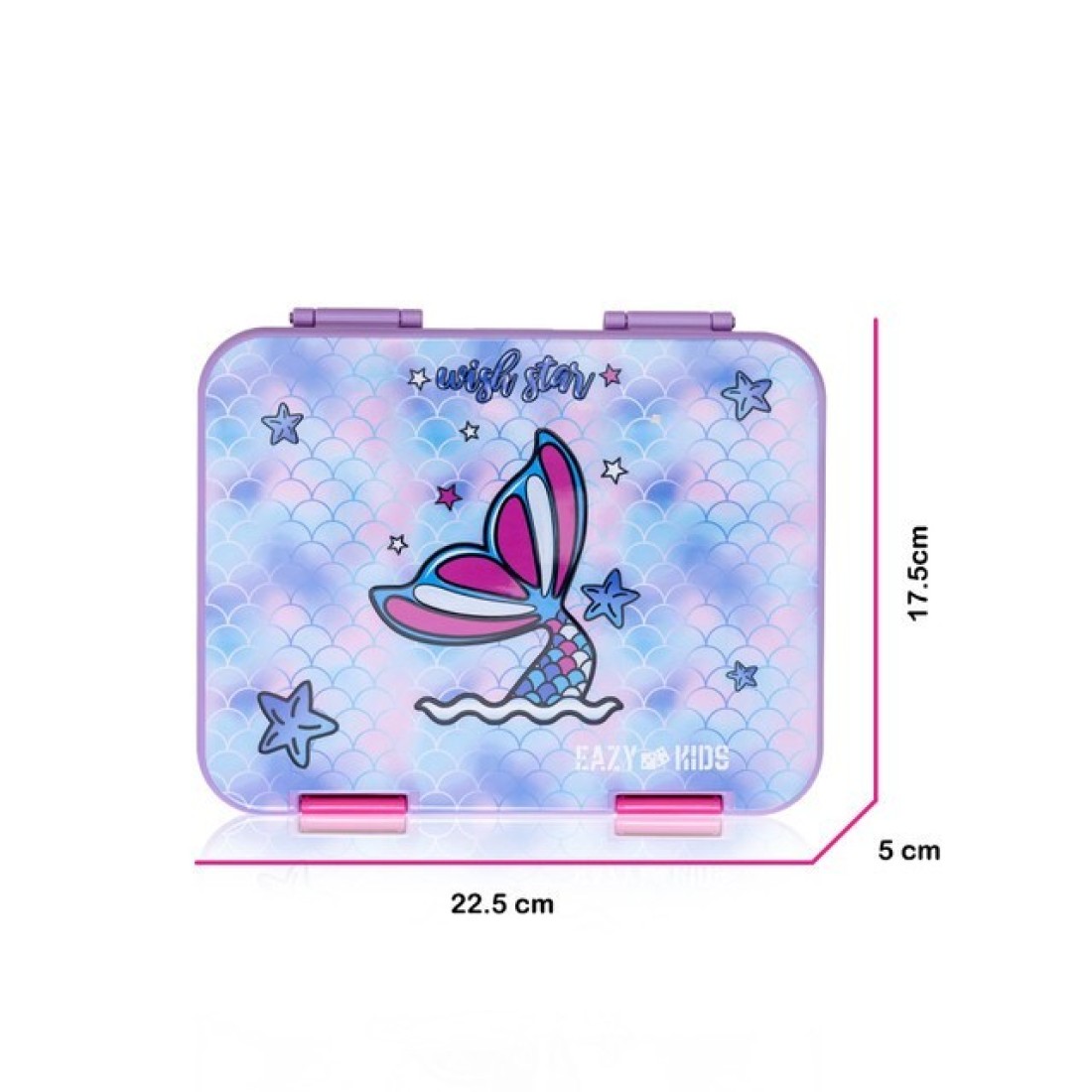 Eazy Kids 5 &amp; 4 Convertible Bento Lunch Box wt Sandwich Cutter Set - Gamer Girl