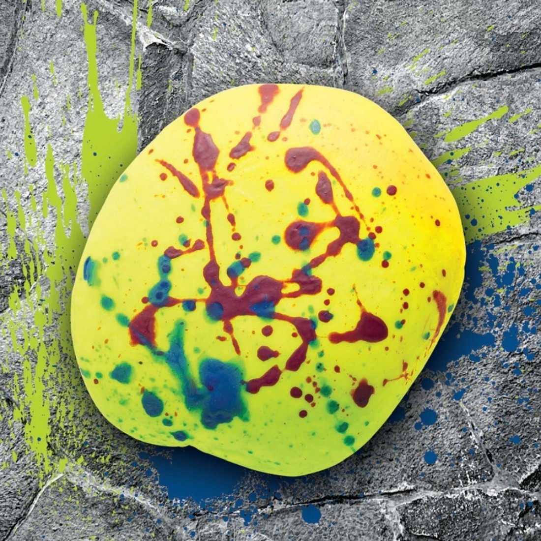 Hinkler Craft Maker Neon Rock Art Kit - DIY Rock Painting Set includes 24-page book, 4 rocks, paintbrush, double-ended neon paint pen, paint pots,