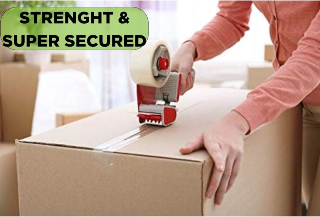 Duchic, Clear Packing Tape 2 inches x 50 yards Strong Heavy Duty Packaging Tape for Sealing Parcel Boxes, Moving Boxes Houses, Large Postal Bags, Office Supplies [6 Rolls]
