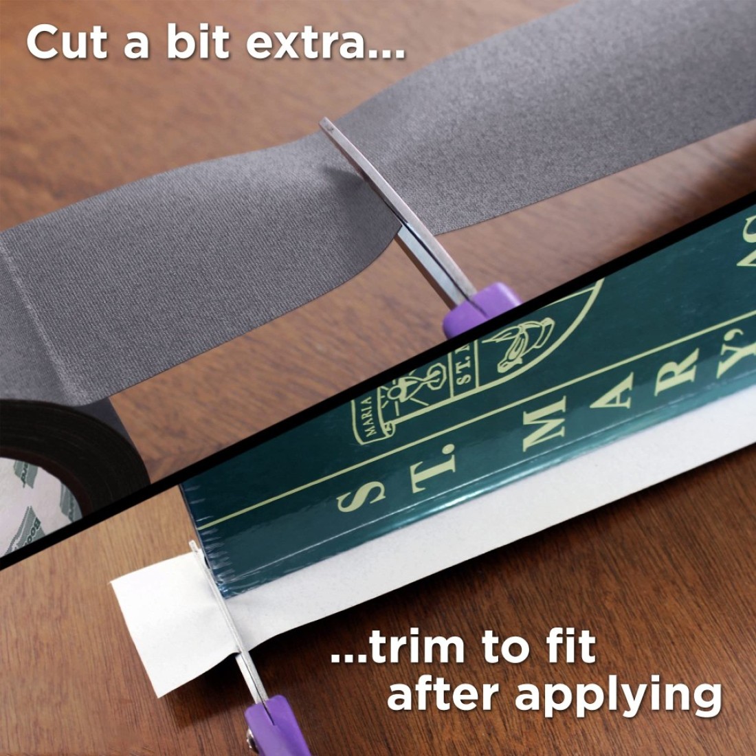 BookGuard 2 inch Premium Bookbinding Repair Cloth Tape 15 Yard Roll Gray