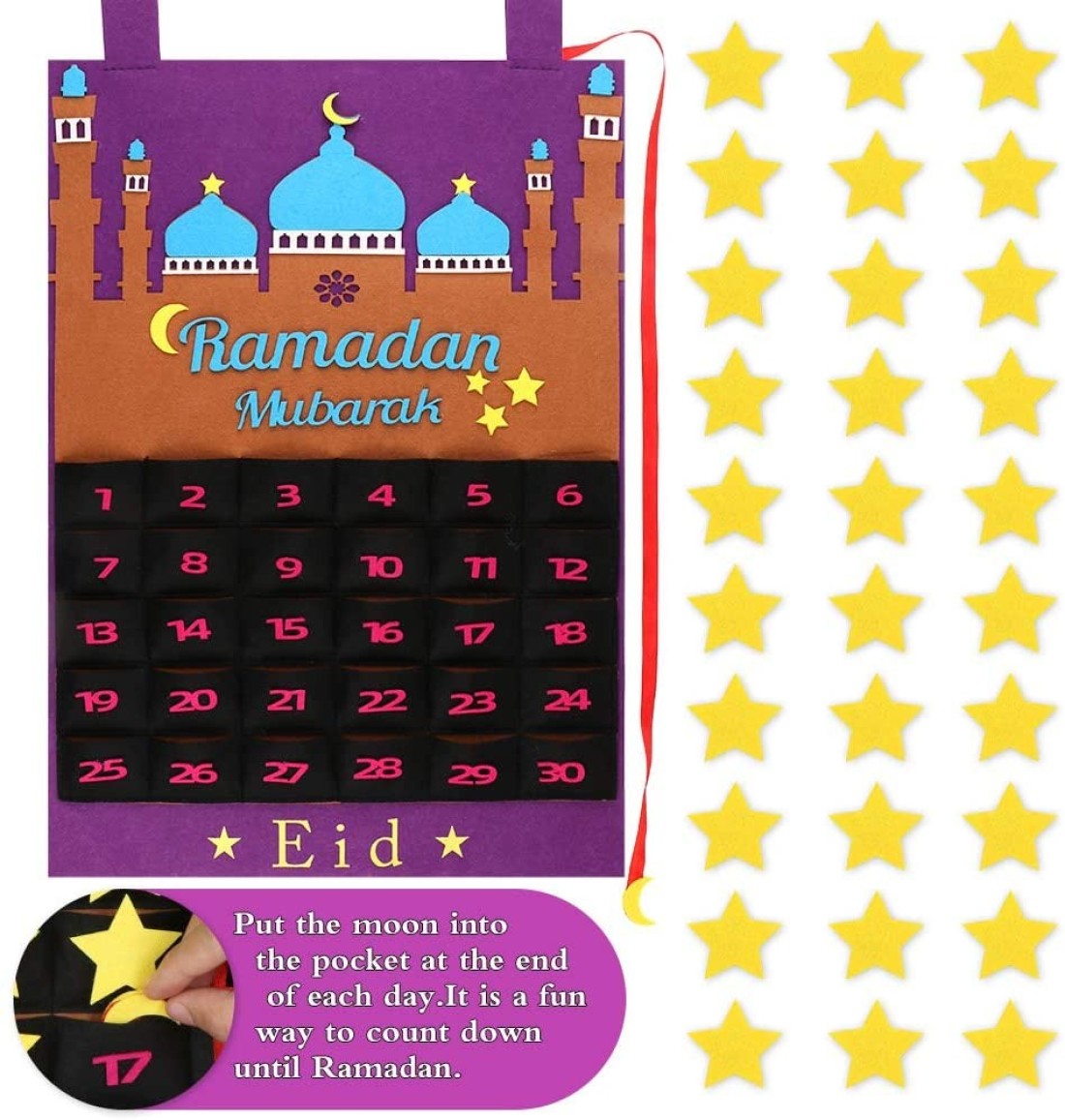 Ramadan Advent Calendar 2022 for Eid Mubarak Countdown
