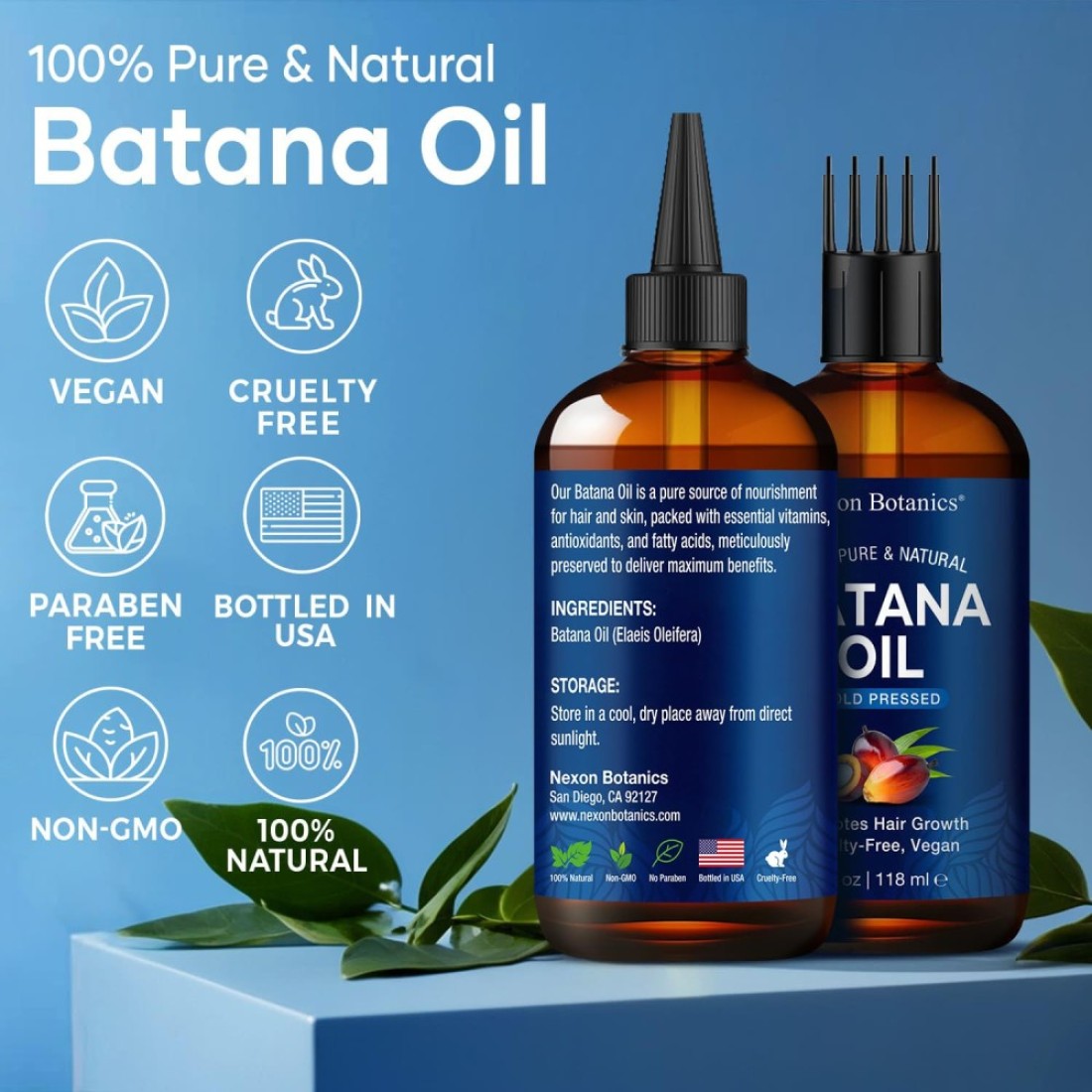 Raw Batana Oil for Hair Growth 4 fl oz 100 Pure Natural Cold Pressed Dr Sebi Oil Batana for Skin Face Lashes Aceite de Batana