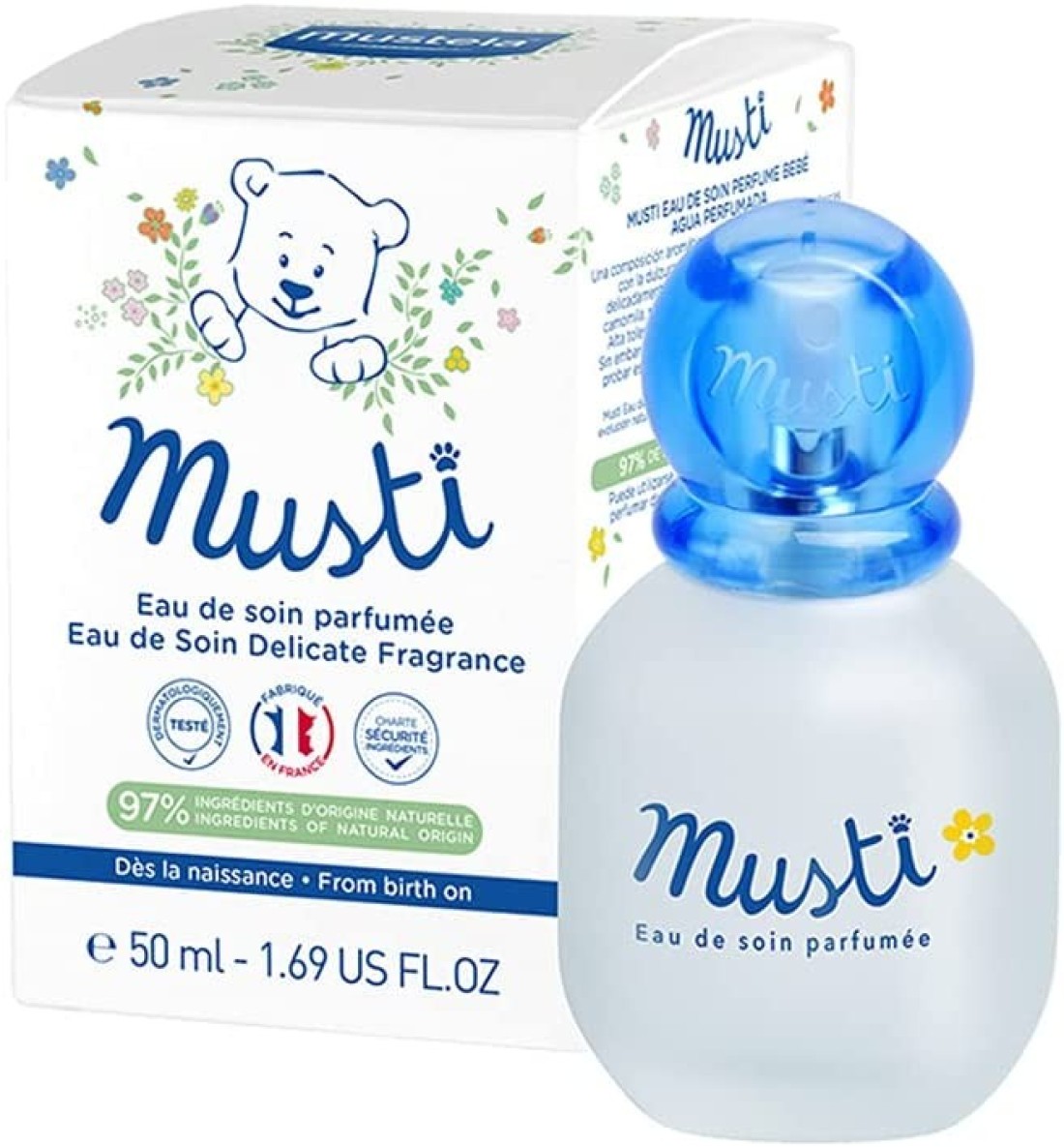 Mustela Musti Eau De Soin Spray (1.69 Oz. Ounce) (1157)