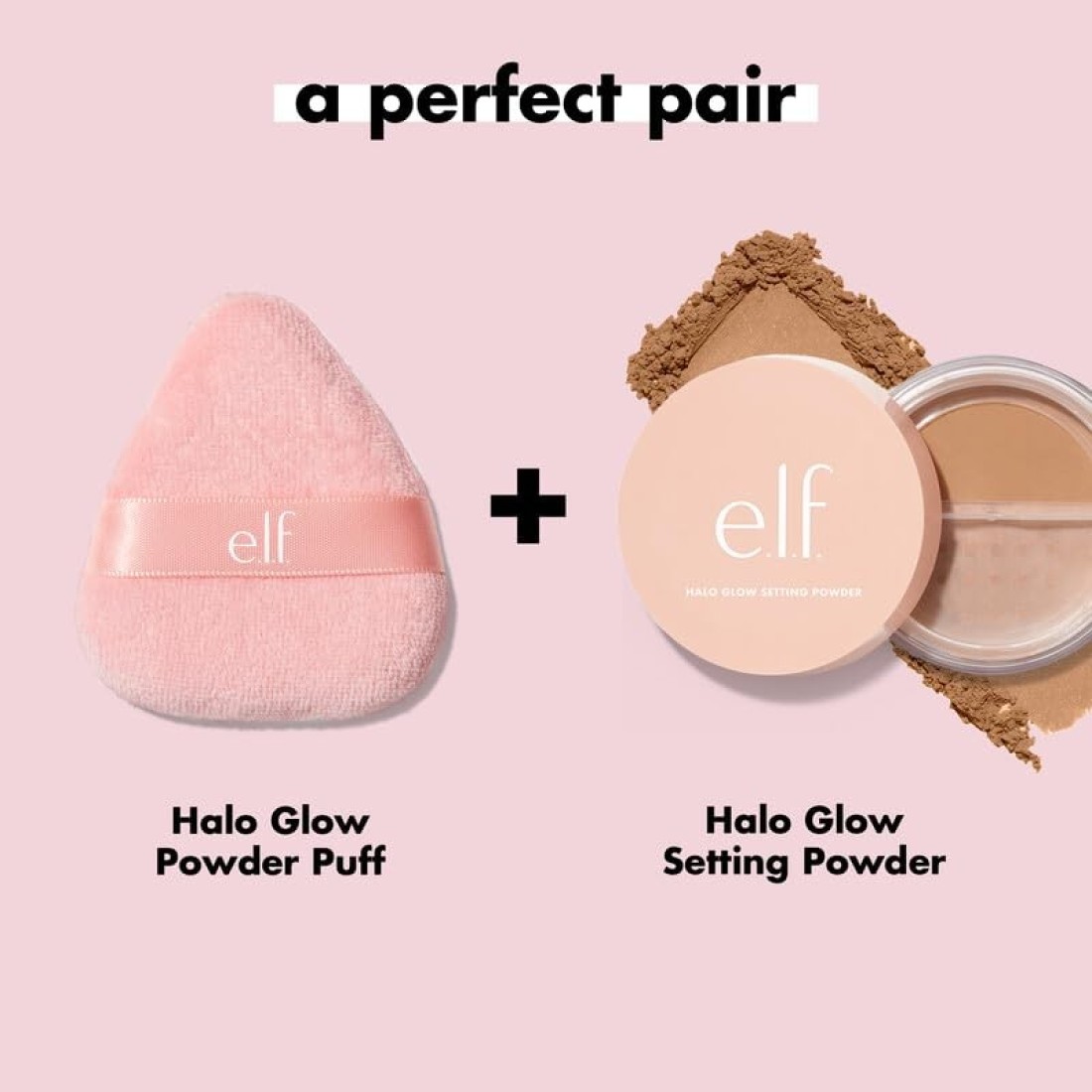 elfHalo Glow Powder Puff Soft Reusable Powder Puff For Applying Loose Or Pressed Powders Easily Conforms To The Face Vegan Crueltyfree