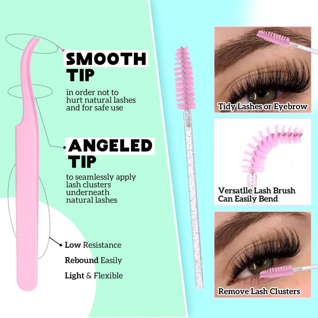 DIY Eyelash Extension Kit D Curl Fluffy Wispy Lash Clusters Individual Lashes Lash Extension Kit with Lash Bond and Seal Applicator Tool for Self Application at Home 80P280PcsMix1016mm007D