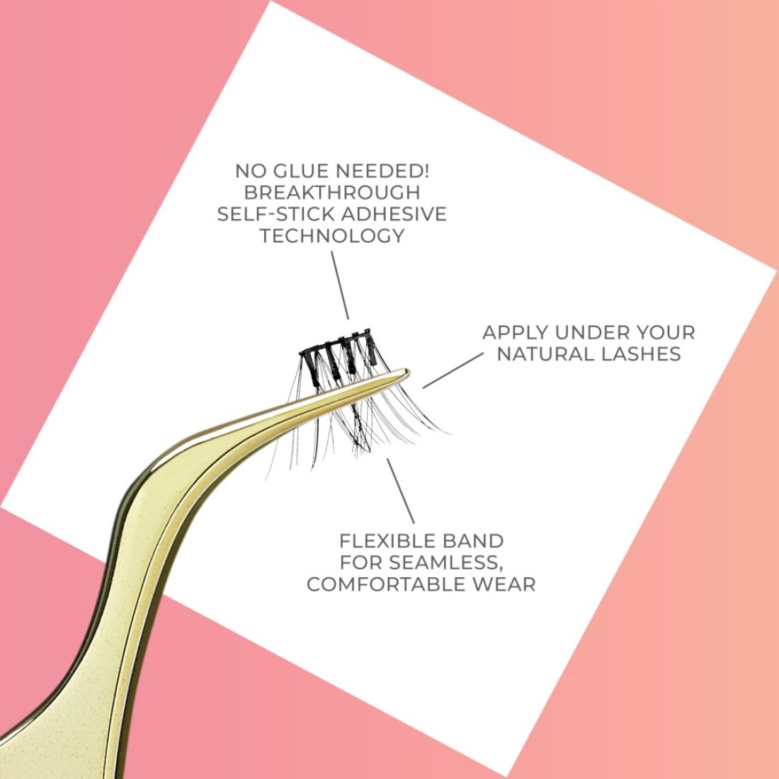KISS imPRESS False Eyelashes Lash Clusters Falsies Elegant Volume 12mm14mm Includes 12 pieces of prebonded lashes Contact Lens Friendly Easy to Apply Reusable Strip Lashes