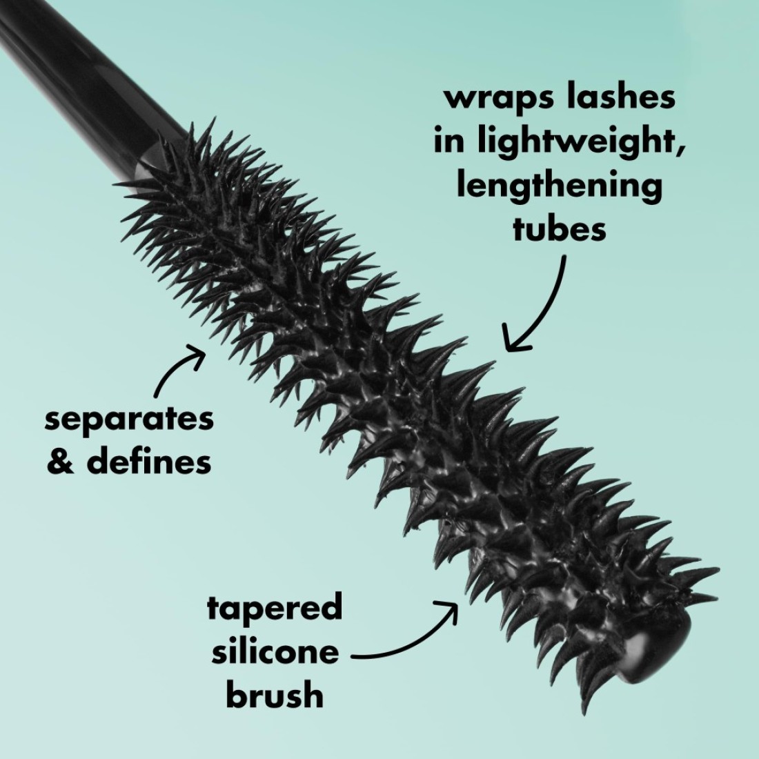 elf Lash XTNDR Mascara Made With Tubing Technology For The Look Of Lash Extensions Clump Flake Free Vegan CrueltyFree Pitch Black