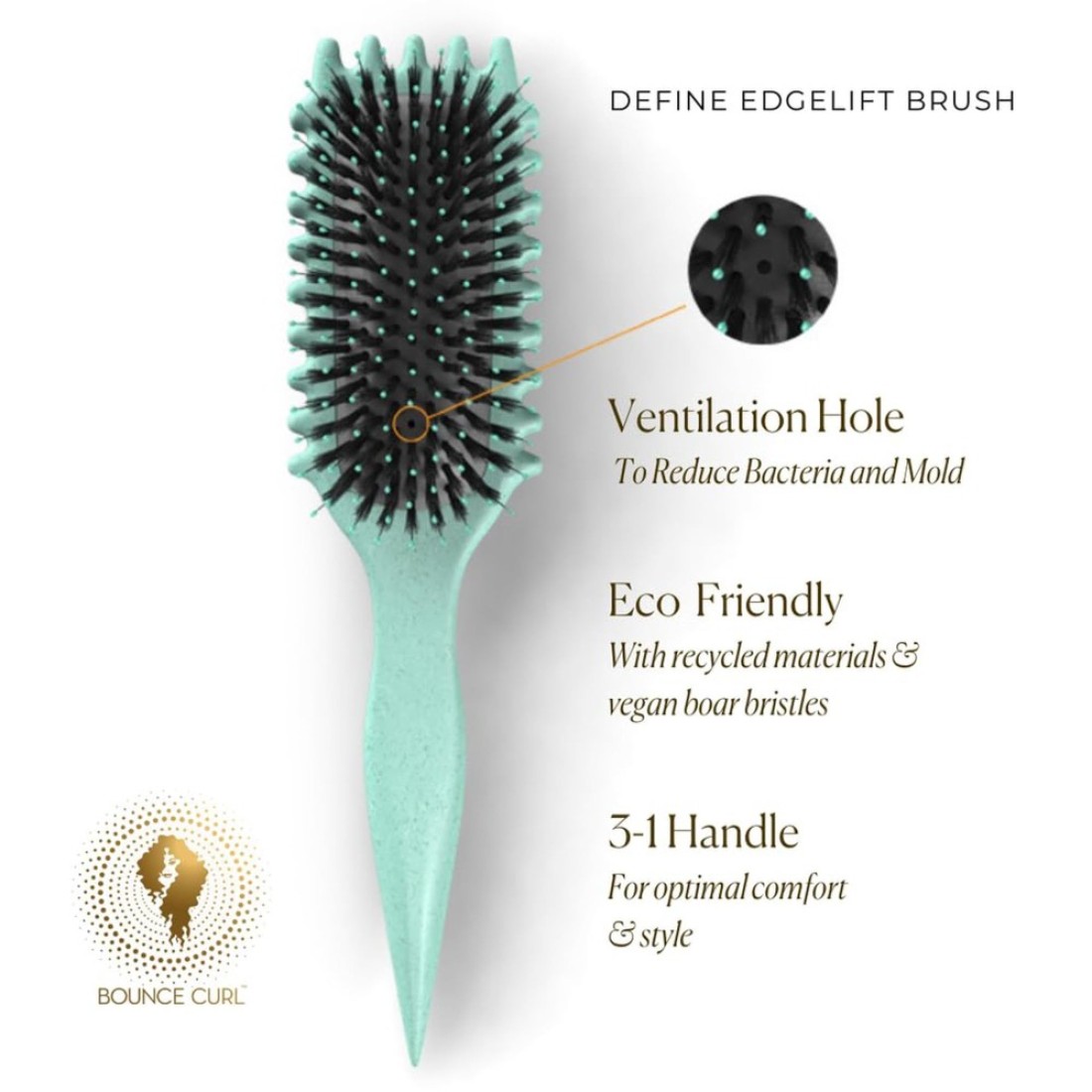 Bounce CurlOriginal Define EdgeLift Brush Tan
