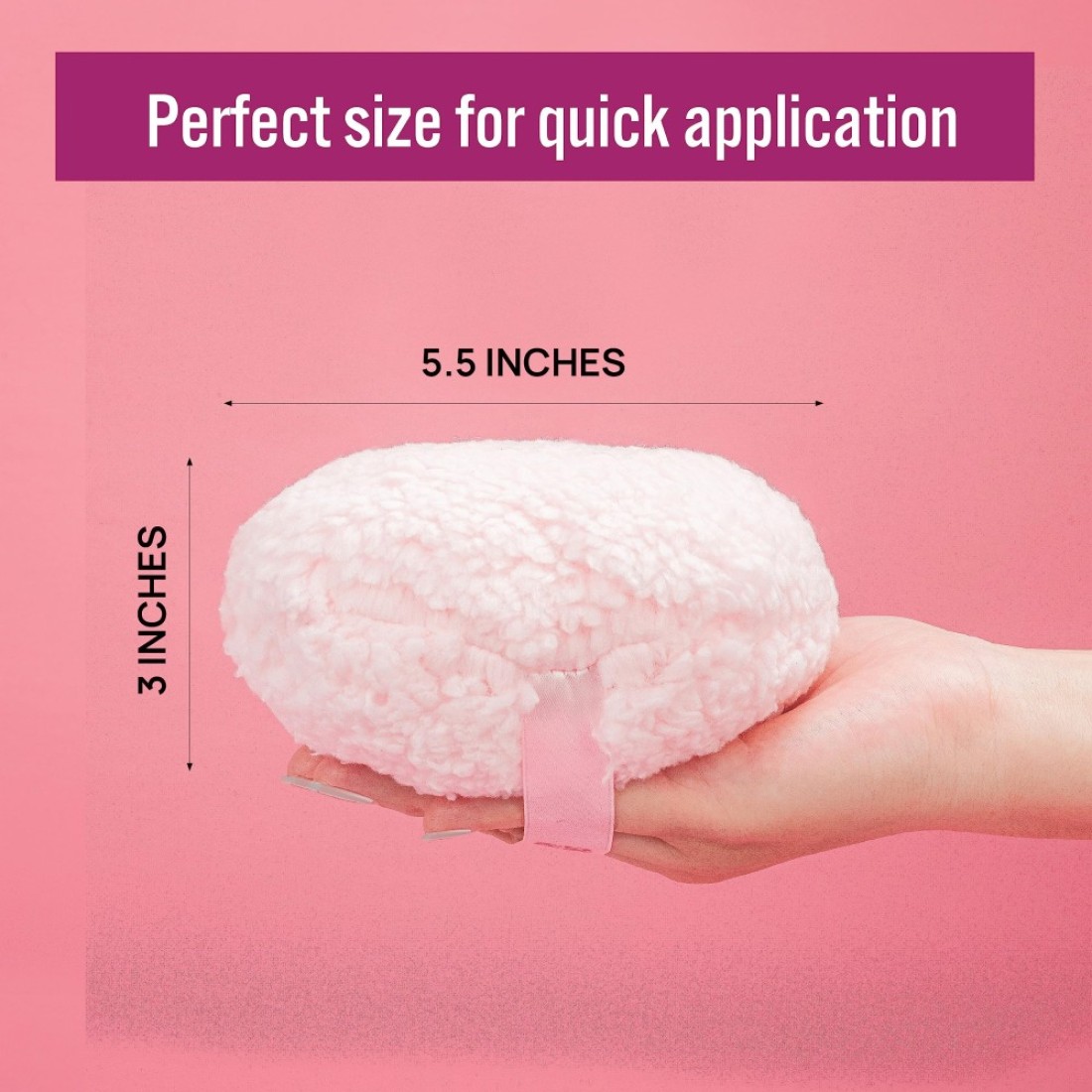 Comfort Powder Puff Large Powder Puff for Body Powder Applicator with Storage Container Compatible with Womens TalcFreePowder Sold Separately
