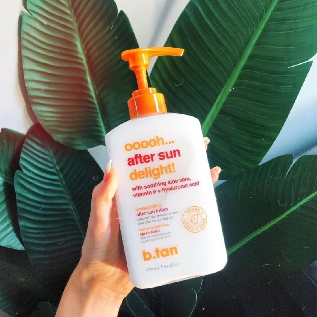BTAN After Sun Lotion Ooooh Aftersun Delight Aloe Vera Hyaluronic Acid Sun Burn Skin Relief Moisturizing Body Cream 16 Fl oz