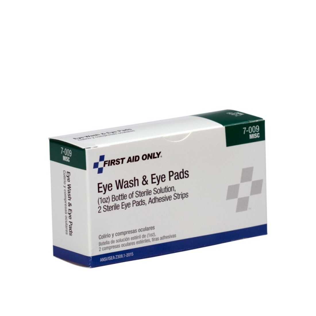 PhysiciansCare 5Piece Eye Wash Kit with Oval Eye Pads First Aid Adhesive Strips Emergency Eye Rinse
