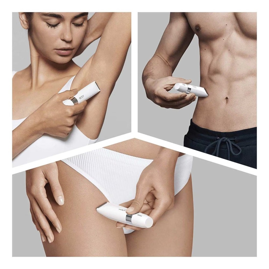 Braun Hello Body Mini Trimmer With Comb White 2 PCS