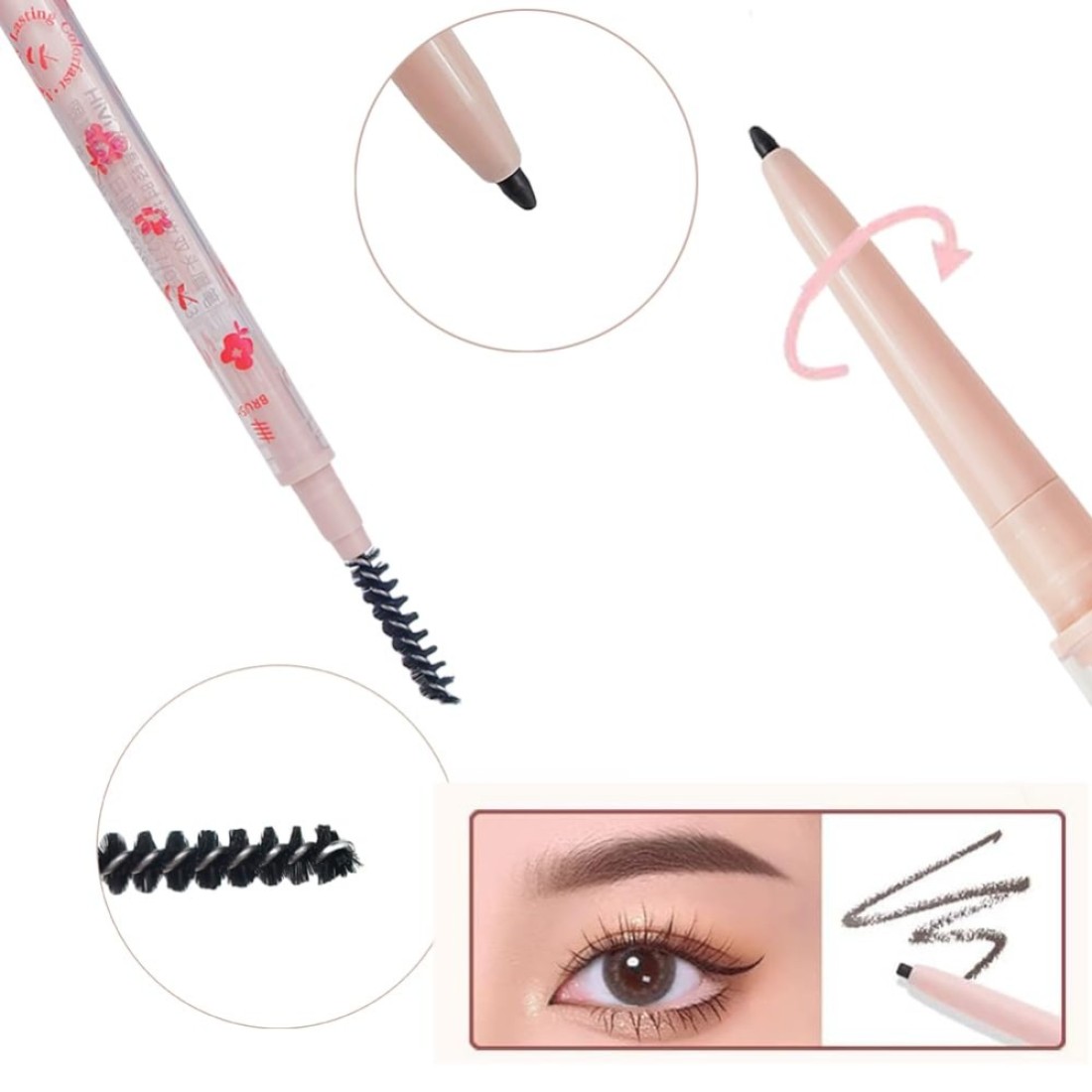 Makeup Kit for Women 8 Pieces Makeup Sets 4 Color Lipsticks Eyeshadow Eyebrow Pencil Concealer Blush Palette 8Pcs Gift Box Makeup Bundle Value Set